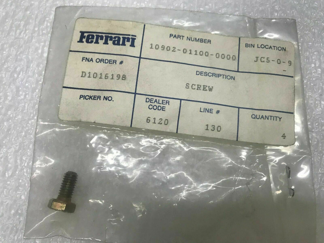 FERRARI 208 288 308 328 348 360 365 355 512 CLUTCH CONTROL SCREW OEM 10902011